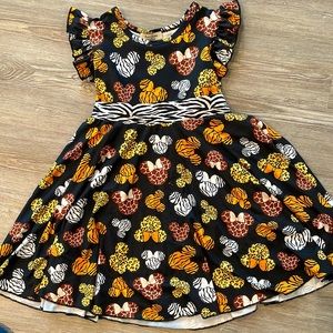 Girls Mickey safari inspired dress